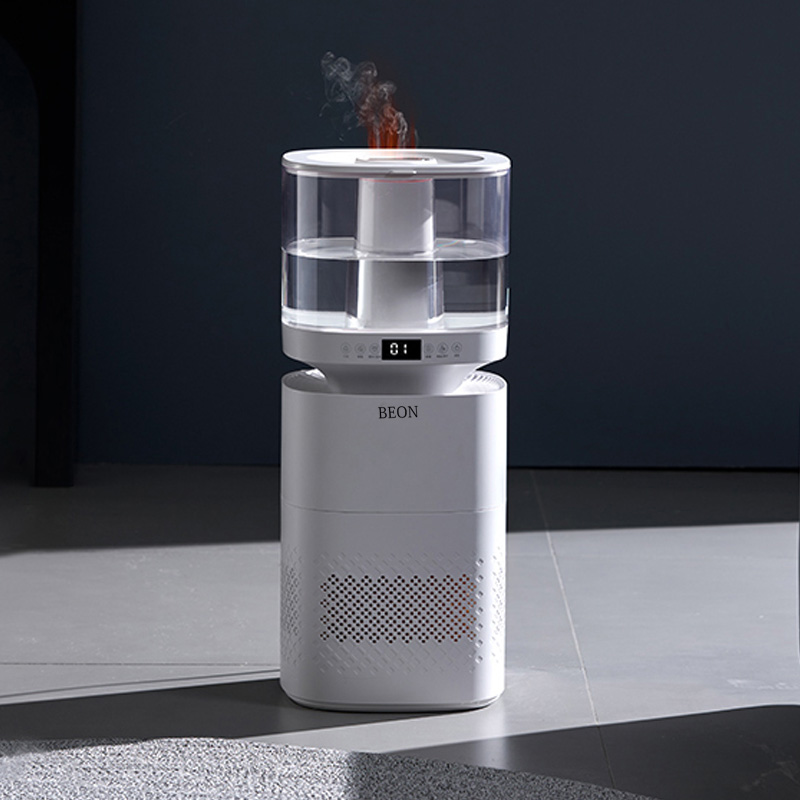 Big Area Using 8L Large Capacity Fog-free Flame Humidifier for Home Office