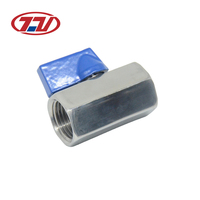 Mini-vanne à boisseau sphérique en acier inoxydable CF8, filetage interne F/M, OEM, manuelle