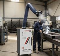Nouvel extracteur de fumées de soudage industriel mobile et léger, collecteur de poussière haute efficacité pour poste de travail de soudage métallique en atelier