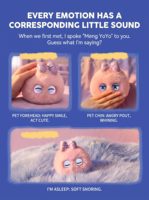 Meng YoYo Compagnon intelligent IA transfrontalier, Jouet tactile interactif, Poupée en peluche rembourrée en coton PP, Pendentif de sac à dos, Cadeau 2-20