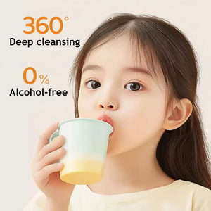 Produttore di denti sani per bambini con lavaggio della bocca da viaggio a casa pacchetto pesca menta fragola sapore Anti cavità collutorio per bambini - Product Image 2