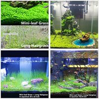 Herbe artificielle sûre et non-toxique d'usine pour les plantes vivantes d'aquarium aquatique de graines d'alimentation de poissons