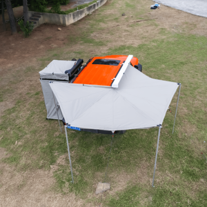 Heavy Duty <span class=keywords><strong>2M</strong></span> 2.5M 4X4 4WD SUV Voiture Camion Remorque Camping 270 Degrés Auvent Debout Libre En Aluminium Côtés 270 Degrés En Aluminium - Product Image 1