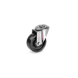 Ruedas sólidas de resina termoendurecible TELLURE ROTA-676711, soporte giratorio con agujero de perno tipo NLX-ancho de rueda 35mm, Ø 80 mm (Cant. - Product Image 1