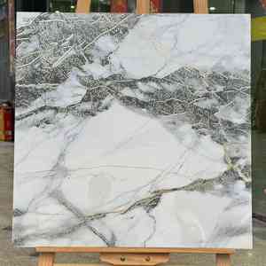 Carreaux de céramique polis blancs <span class=keywords><strong>Kalala</strong></span> 600x600 mm pour la décoration intérieure des sols et des murs de salle de bain - Product Image 2