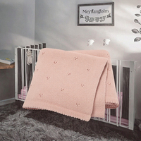 Couverture de bébé tricotée de Style Vintage de haute qualité serviette pliée nouveauté pour la maison voyage en gros pas cher pour pique-nique avion