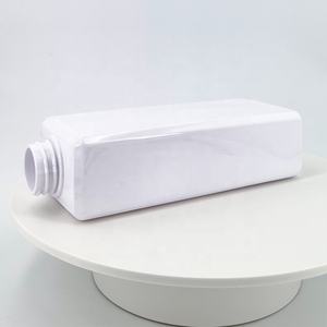 Botellas vacías personalizadas de plástico de 500ml, botellas de lavado corporal, champú cuadrado PET, Gel de ducha, botellas de acondicionador para el cabello con bomba de loción - Product Image 6