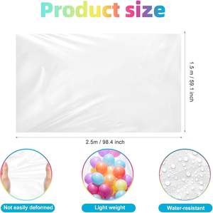 Sacchetti Professionali per il Trasporto di Palloncini in Lattice, Extra Grandi, Trasparenti, con Bordi Sigillanti per <span class=keywords><strong>Halloween</strong></span>, Festa della Mamma, Pasqua - Product Image 6