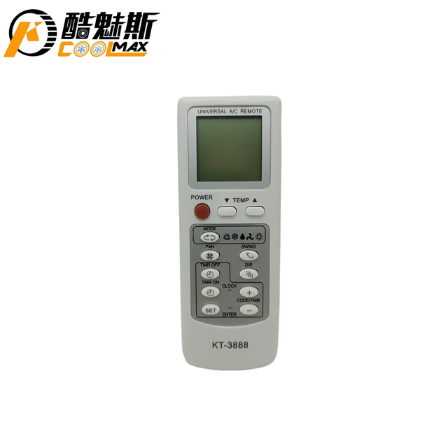 Coolmax KT-3888 Universal A/C Remote Air Conditioner Remote Control Big Capacity +3888 Codes Aircon Remote for Repair AC System