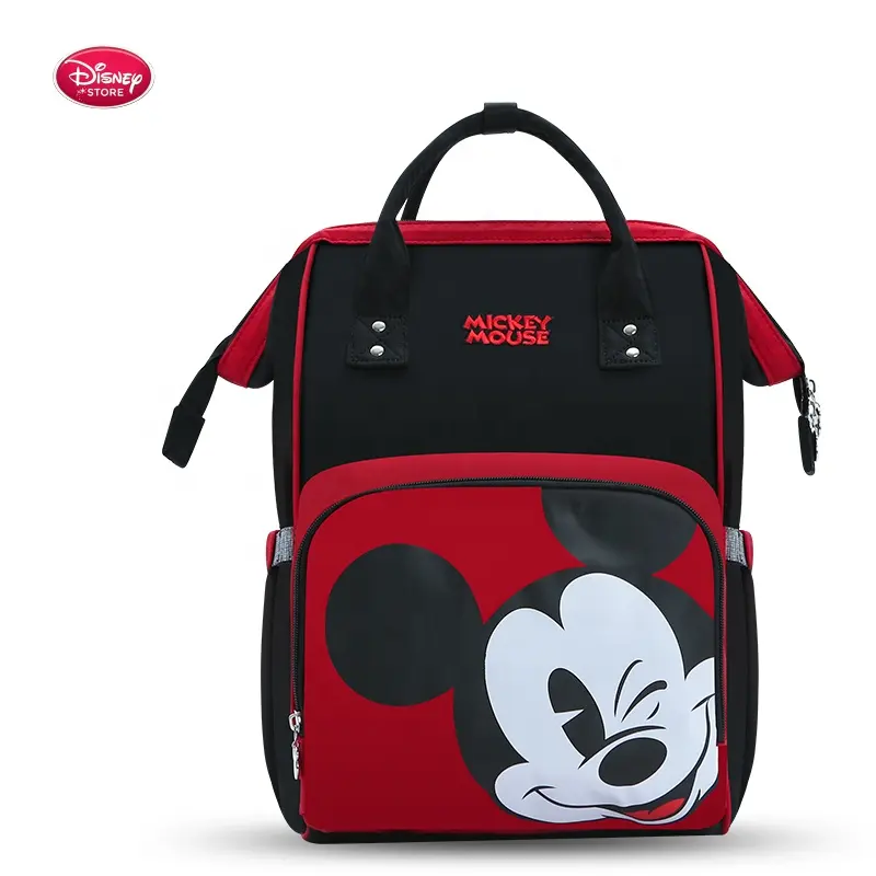 FAMA Factory Designer Mummy Bag Maternity Nappy Bag Baby Travel Backpack Disney Mickey Minnie USB Diaper Bag