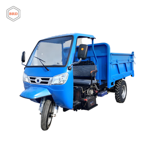 Tricycle à benne basculante diesel pour travaux d'ingénierie Compatible avec le mini-chargeur Véhicule de transport à haute capacité de charge - Product Image 1