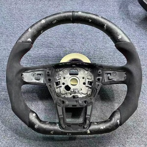 Volant en fibre de carbone brillant pour <span class=keywords><strong>Audi</strong></span> A6 C7 Allroad A7 <span class=keywords><strong>Sportback</strong></span> <span class=keywords><strong>A8</strong></span> L - Product Image 5