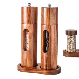 Molino Manual Fácil de Usar, Cuerpo de Acrílico Transparente, Molinillo de <span class=keywords><strong>Sal</strong></span> y Pimienta - Product Image 1