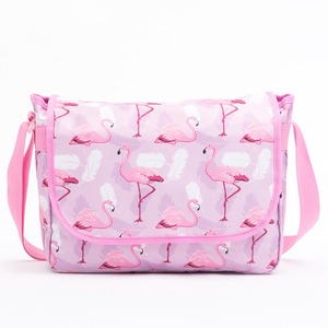 Sac à bandoulière - Sac à bandoulière pour ordinateur portable Pink Flamingo pour hommes, femmes et adolescents - Product Image 3