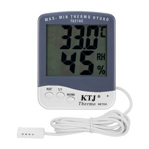 Termometro e Igrometro Elettronico con Ampio Display per Interni ed Esterni con Sonda Esterna TA218A/TA218B/TA218C/TA218D - Product Image 1