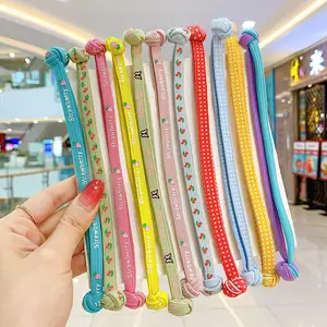 Hot Koop Kinderen Candy Kleur Haaraccessoires Leuke Elastische Rubberen Band Paardenstaart Houder Voor Vrouw Kids Meisjes Haar Tie