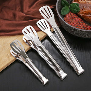 Stainless Steel BBQ Grilling <strong>Tongs</strong> for Salad <strong>Cake</strong> Dessert Serving Kitchenware Safe Food Clips - Product Image 3
