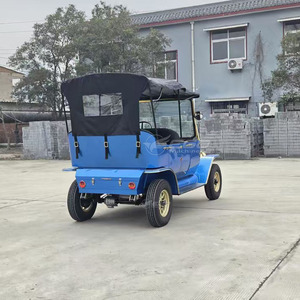 รถยนต์คลาสสิกไฟฟ้าสุดหรูปรับแต่งได้ รถยนต์วินเทจสีน้ำเงินสไตล์ยุโรป 5 ที่นั่ง คลาสสิกและสง่างาม - Product Image 5