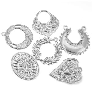 Colgantes de acero inoxidable con marco de fundición a presión para pendientes llamativos, accesorio de joyería DIY y colgante para cadena de suéter - Product Image 5