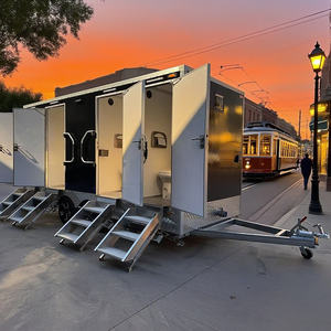 Remorque de toilettes mobiles portables et économiques pour les opérations d'événements extérieurs à grande échelle - Product Image 1