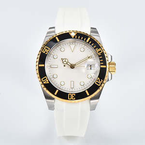 Phong cách mới thiết kế tự động đồng hồ cơ khí cho nam giới chất lượng cao kính quay số điện dự trữ báo động Silicone/ban nhạc cao su - Product Image 6