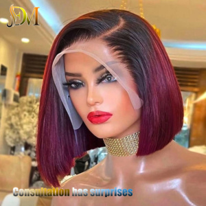 Perruque Lace Front 13X4 HD Bob à Densité 200%, <span class=keywords><strong>Cheveux</strong></span> Humains 100% pour <span class=keywords><strong>Femme</strong></span>, Perruque Courte Bob Droite avec Dentelle Transparente 13*4 - Product Image 4
