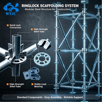 Ringverriegelungssystem Hochwertige Baukonstruktion Hochbelastbare Pulverbeschichtete Cuplock-Gerüststützen für den Bau