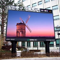 Affichage mural numérique LED IP65 P2.5 SMD1921 pour entreprises, installation sur colonne, prise en charge de l'animation, signalétique pour magasins de détail
