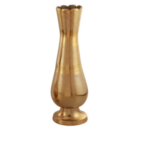 Aluminium Flower <b>Vase</b> For Home Decor Best Quality <b>Gold</b> Polish Finished Metal Flower <b>Vase</b> For Table Top Decor - Product Image 2