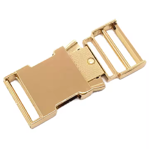 20mmバッグ製造クイックリリースバックル亜鉛合金金属調整可能ウェビングスライドロックバックル - Product Image 1