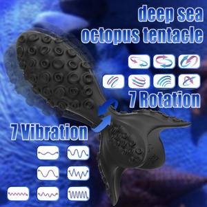 هزاز شرجي دوار مع تحكم عن بعد مقاوم للماء IPX6 بـ7 أنماط اهتزاز - مدلك البروستاتا الشرجي السيليكوني للرجال - Product Image 5