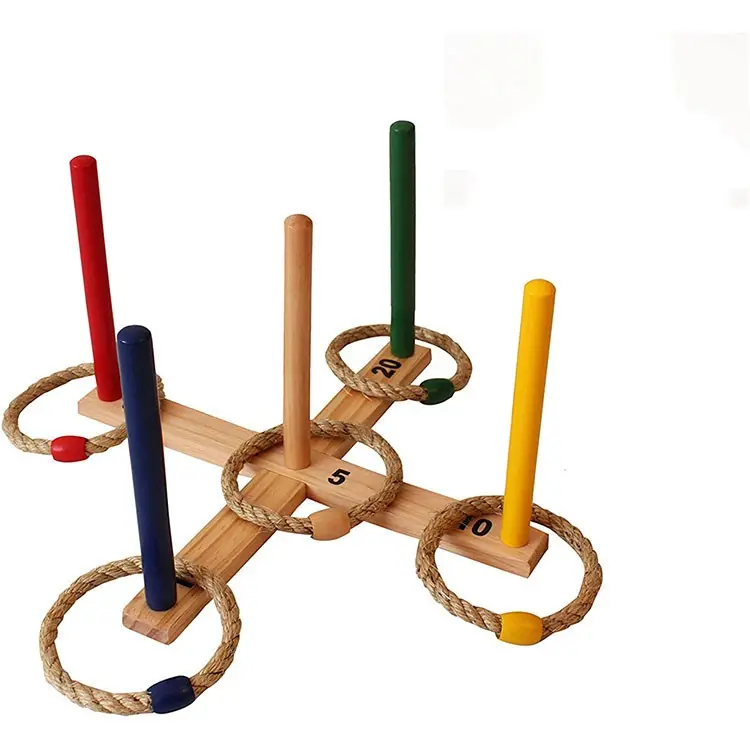 Hot Sale Wooden Backyard Lawn Outdoor Games Ring Toss Garden Game Wholesale For Kids And Adults