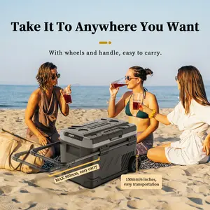 ZGW41 Alpicool Portable Mini Refrigerator SolarFridge Freezer DC Compressor Car Electric Cooler Driving Travel Fishing Outdoor