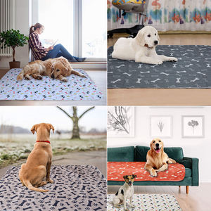 Reusable <b>Pet</b> Urine Pad Washable Dog Cat Diaper Mat 3 Layer Absorbent Dogs Diapers Pads Bone Paw Print for <b>Sofa</b> <b>Bed</b> Floor - Product Image 5