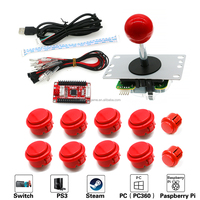 USB Denetleyici Raspberry Pi PC360 PS/3 Steam Android Sıfır Gecikme Kartı Xinwa Joystick Düğmesi Özelleştirilebilir DIY Kiti Oyun Jetonu