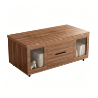 Table basse relevable 2-en-1 convertible de style Mid-Century pour petit salon, personnalisable OEM/ODM