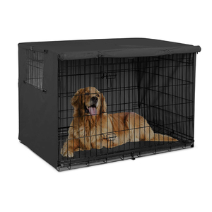 Dajian universal waterproof 420d blackout design covers images critter kennel pet dog crate cover 36 with removable top panel