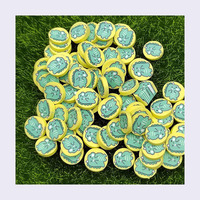 Figurine de Noël en Argile Polymère Dinosaure Vert Créative 500 g/Lot