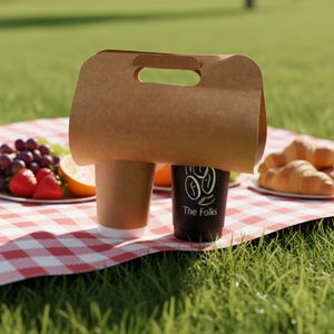 Sunshine Custom Disposable Double Wall Biodegradable <b>Coffee</b> Paper Cups 4Oz 8Oz 12Oz 16Oz 20Oz 22Oz RoHS Hot <b>Takeaway</b> PLA Lids - Product Image 6