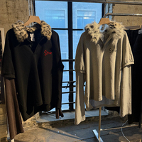 Polo à manches longues pour homme, style rétro tendance, col en fourrure imprimé léopard détachable, effet deux pièces, personnalisable OEM
