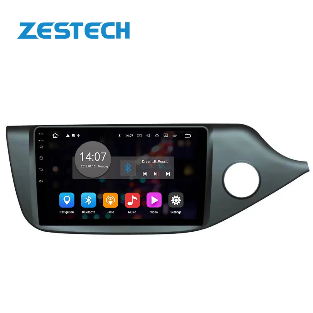 ZESTECH Android 10 Audio Multimedia Player GPS Navigation 9 inch Full Touch Screen Right driving For Car KIA Ceed 2012 - 2016