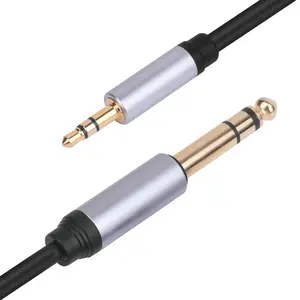 3.5mm đến 6.35mm TRS Cáp âm thanh stereo, 6.35 1/4 nam đến 3.5 1/8 Nam Jack phụ trợ