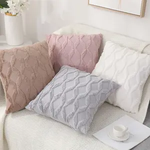 Taie d'oreiller décorative en Polyester, avec formes géométriques, haute qualité, pour canapé et lit, 4 pièces