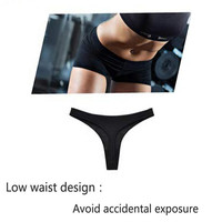 String T-back uni sexy en coton doux pour femmes, culotte string noire, vente en gros, string T-back uni pour filles sexy