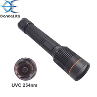 Lampe torche LED UV à ondes courtes puissante OEM 250-260 nm, lampe à lumière UVC profonde pour la détection des minéraux (filtre ZWB3)
