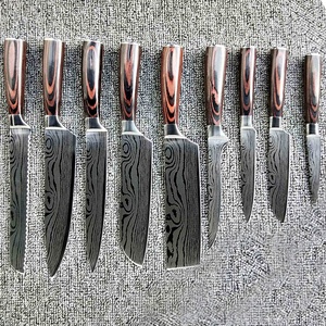 Dao Bếp Nhật Bản Bộ Dao Nấu Ăn Đa Chức Năng Damascus Thép Đầu Bếp Dao - Product Image 1