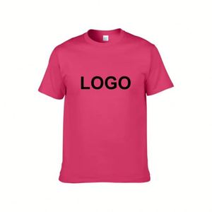 Design OEM ODM Manufacturer Customized logo 200g 100% Cotton Blank Men's T-<b>shirts</b> Slim Fit Plain Color O-Neck T-<b>shirts</b> - Product Image 1