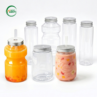 Bouteille de boisson en PET de qualité alimentaire 400 ml avec bouchon à vis, haute transparence, pour jus et boissons froides – Vente en gros Flash