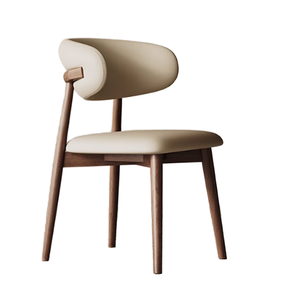 Sillas de Comedor Metálicas Minimalistas Italianas al por Mayor con Tapicería de Cuero Negro y Cojín Suave para Restaurantes, Cafeterías y Uso Doméstico - Product Image 3