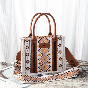 Marca de lujo de gran capacidad bohemio azteca mujeres bolso de mano diseñador Retro diario cremallera bolso de hombro hermoso bolso de lona - Product Image 5